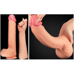 LoveToy Nature Cock Gode réaliste King Size XL Nature Cock 25 x 6cm 